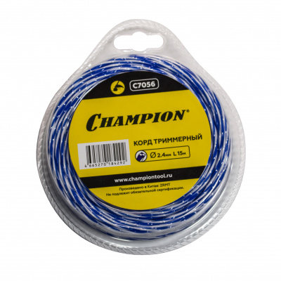Корд трим.CHAMPION  Sky-cutter  2.4мм*  15м (витой квадрат)