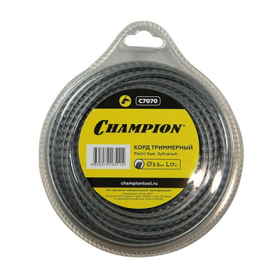 Корд трим.CHAMPION  Platin Saw 3.5мм*17м (зубчатый)