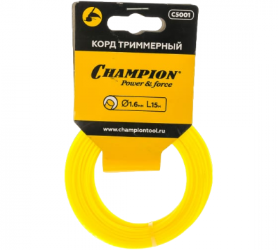 Корд триммерный Champion Round 1.6 мм x 15 м (круглый) в мотке